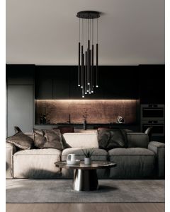 DANDIA Black Aluminum LED Pendant light