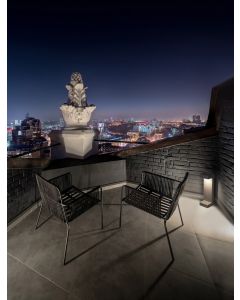 ARAN Gray Cement Glass Diffuser LED 8 Wa