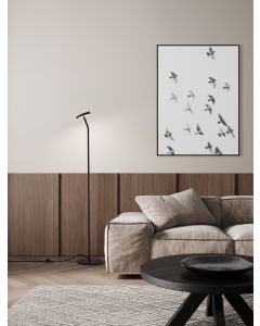 Logos Sandy Black Aluminium & Steel LED
