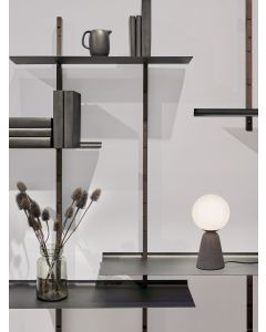 ZERO Gray Concrete & Opal Glass LED G9 1