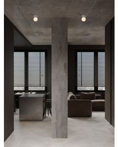 ZERO Gray Concrete & Opal Glass LED G9 1