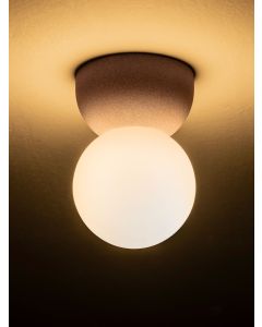 ZERO Red Concrete & Opal Glass LED G9 1X