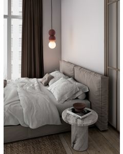 Zero Red Concrete & Opal Glass LED G9 3