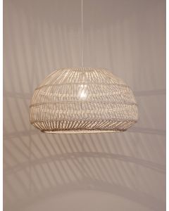 MELODY Natural Ratan Black Fabric Wire &