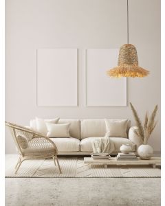 SORELLO Natural Water Hyacinth & Raffia