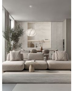 BORA Artificial Silk & Sandy White Meta