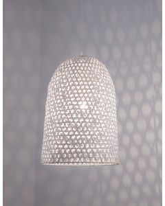 AURORA White Bamboo White Fabric Wire &