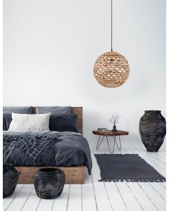 GRIFFIN Pendant light, Iron & Water Hyac