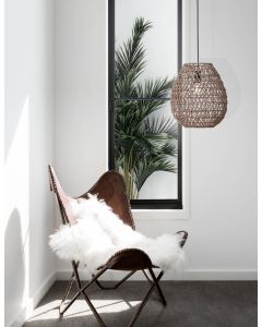 GRIFFIN Pendant light, Iron & Paper, Nat
