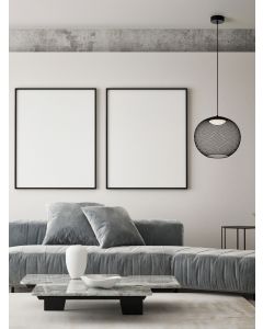 Kinetic Matt Black Metal & Acrylic LED