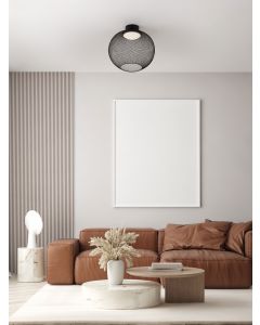 Kinetic Matt Black Metal & Acrylic LED