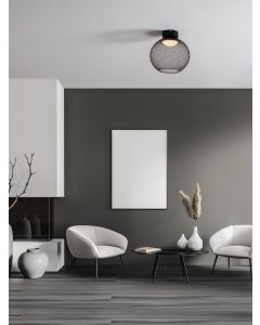 Kinetic Matt Black Metal & Acrylic LED
