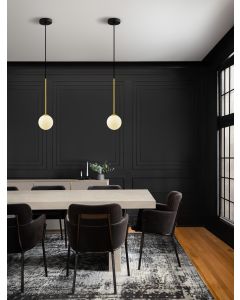 Savoy Satin Gold & Matt Black Metal Whit