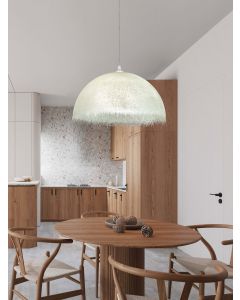 Lalu Sandy White Glass Fibre LED E27 1x