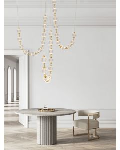 BRILLANTE Gold Metal & Crystal LED 10 x