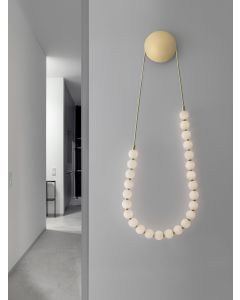 PERLA Gold Metal & Opal Glass LED 50 Wat
