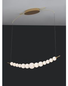PERLA Gold Metal & Opal Glass LED 32 Wat