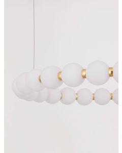 PERLA Gold Metal & Opal Glass LED 54 Wat