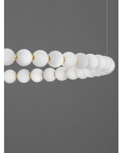 PERLA Gold Metal & Opal Glass LED 96 Wat
