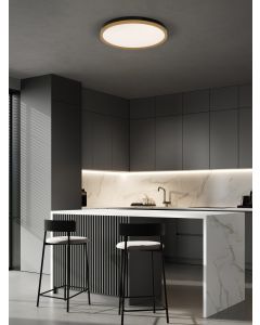 MR JOHN Ceiling Light Black & Brass Gold