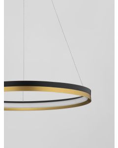 MR JOHN Pendant Light Black & Brass Gold