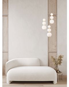 FLEA Pendant Light Gold & Opal White Acr