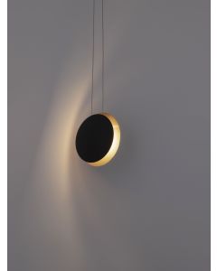 SHELL Pendant Light Black & Gold Alum &
