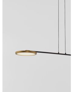 SCOPE Pendant Light Black & Gold LED 13.
