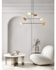 SCOPE Pendant Light Black & Gold LED 37.
