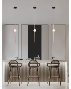 ACROBAT Pendant Light Black & Gold LED 1