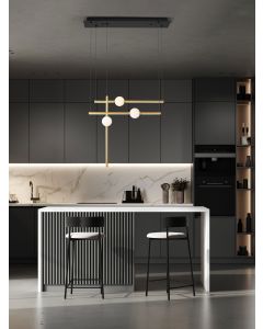 ACROBAT Pendant Light Black & Gold LED 4