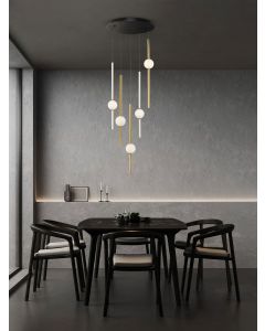 ACROBAT Pendant Light Black & Gold LED 6