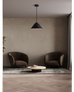 Oros Sandy Black Metal & Acrylic LED 17