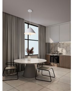 Oros Sandy White Metal & Acrylic LED 17