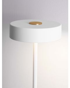 Thea Sandy Black & Wood Metal & Gold LED