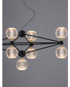 BELINDA Black Aluminium & Acrylic LED 37