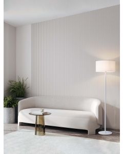 Sibnia Sandy White Metal & Fabric LED E
