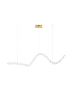 PERLA Triac Dimmable Gold Metal & Opal G