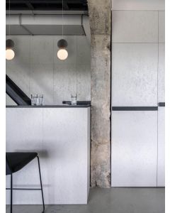 ZERO Gray Concrete Opal Glass & Black Al