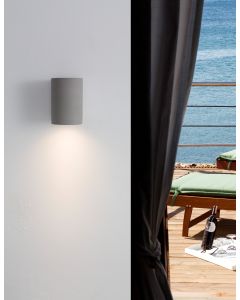 LIDO Gray Concrete Glass Diffuser LED GU