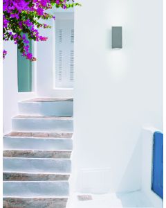 FUENTO Gray Concrete Glass Diffuser LED