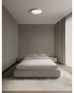 LUTON Coffee Brown Aluminium Matt White