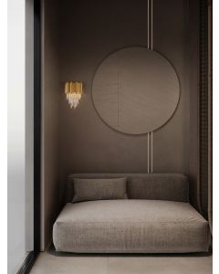 MAGNOLIA Gold Aluminium & K5 Crystal LED