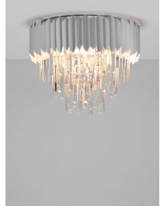 MAGNOLIA Chrome Aluminum & Crystal LED E