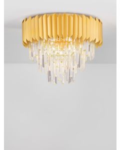 MAGNOLIA Gold Aluminum & Crystal LED E14