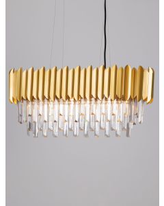 MAGNOLIA Gold Aluminum & Crystal LED E14