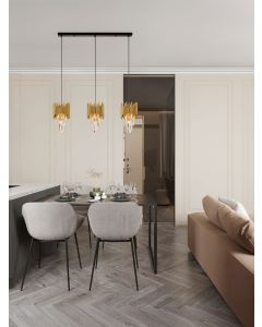 MAGNOLIA Gold Aluminium & K5 Crystal San