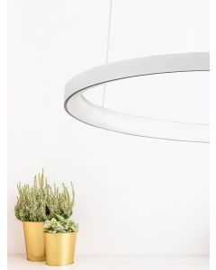 PERTINO Dimmable Sandy White Aluminium &
