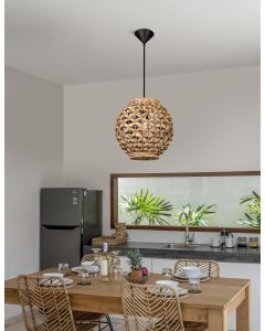 GRIFFIN Dried Water Hyacinth Black Fabri