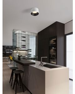 Atil Sandy White & Black Aluminium & Ste